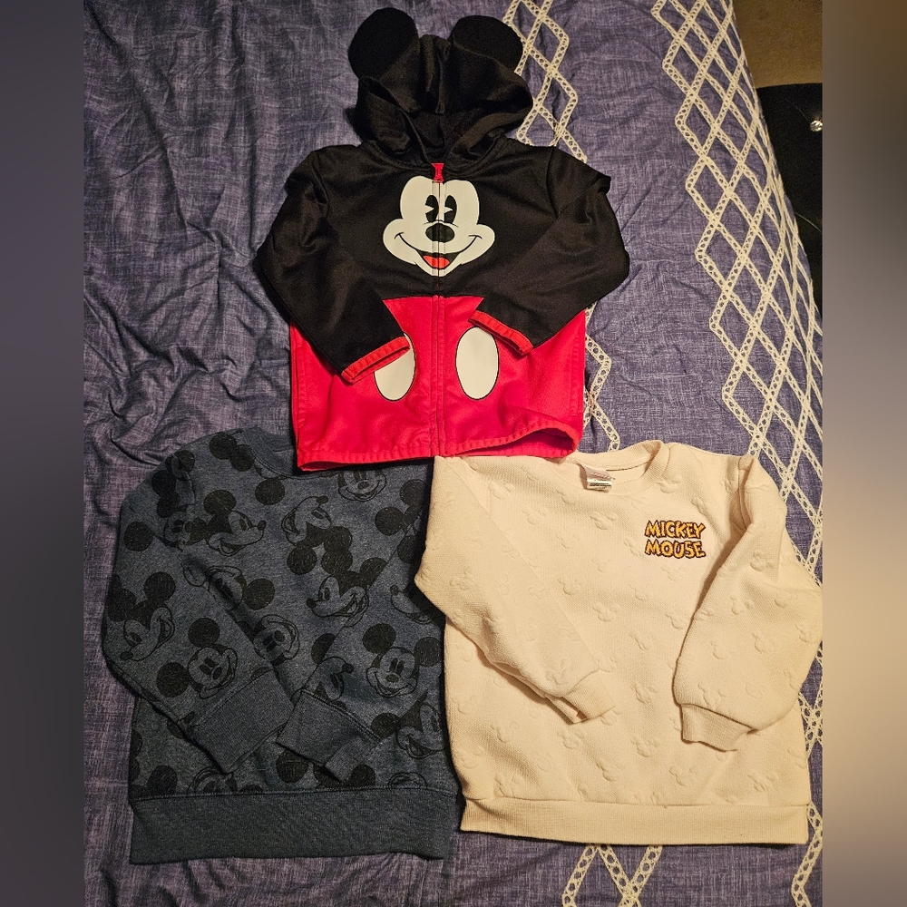 Mickey Mouse Hoodie and Sweatshirt Bundle